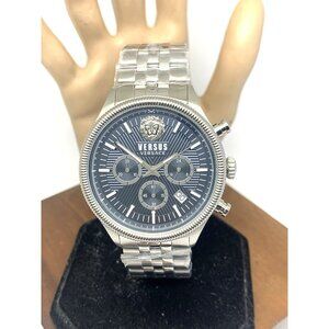 Versus by Versace Men's Watch VSP970621 Quartz Chronograph Blue Dial Steel 45mm